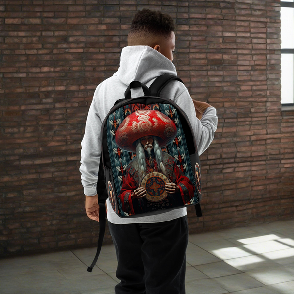 Backpack from the Amanita Collection reflecting Yakut traditional patterns